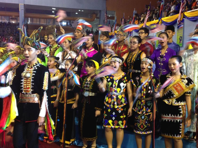 Nationalism and patriotism were very much on show at the scaled-down Malaysia Day celebration in Sabah. u00e2u20acu201d Picture by Julia Chan