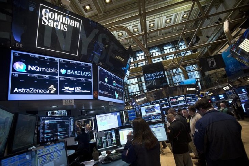 The Goldman Sachs logo is pictured on their post as traders work on the floor of the New York Stock Exchange in New York August 4, 2014.  u00e2u20acu201d Reuters pic