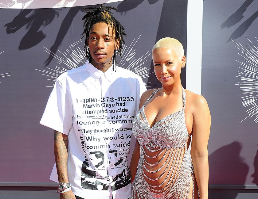 Earlier this week it was revealed Amber Rose (right) was filing for divorce from rapper Wiz Khalifa, with reported plans to take full custody of their 19-month-old son Sebastian. u00e2u20acu201d Cover Media pic