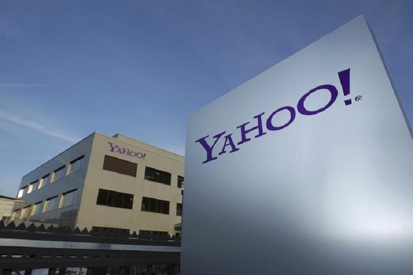 A Yahoo logo is pictured in front of a building in Rolle, 30 km (19 miles) east of Geneva, in this file picture taken December 12, 2012.  u00e2u20acu201d Reuters pic