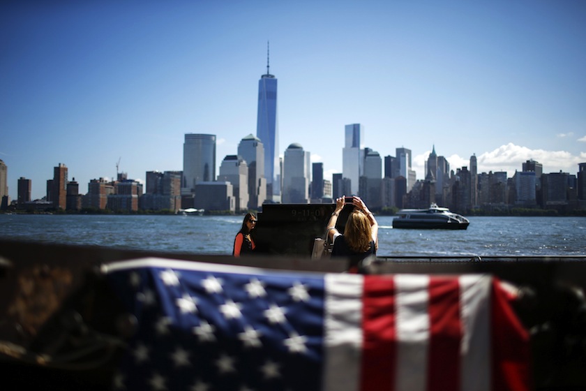 People visit the 9/11 memorial in Exchange Place, New Jersey September 10, 2014. u00e2u20acu201du00c2u00a0Reuters pic