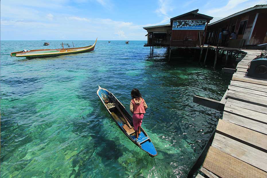 The Bajau Laut of Mabul Island, Sabah, are also known as “sea gypsies” due to their nomadic, seafaring nature.