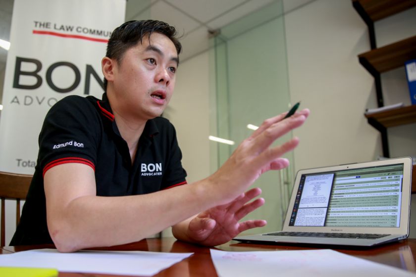 Edmund Bon speaks to Malay Mail Online at his office in Kuala Lumpur on September 18. u00e2u20acu201d Picture by Saw Siow Feng