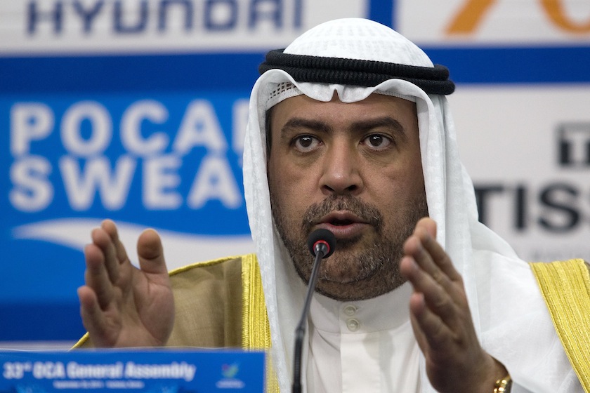 Olympic Council of Asia President Sheikh Ahmad Al-Fahad Al-Sabah speaks at a news conference at the Main Media Centre of the 17th Asian Games in Incheon September 21, 2014. u00c2u00a0u00e2u20acu201d Reuters pic