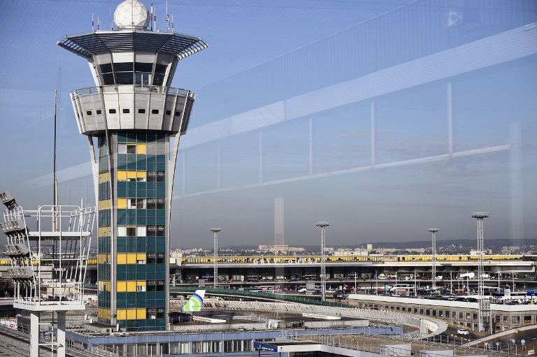 File picture shows the control tower at Orly airport, near Paris. Police waiting at Orly airport failed to arrest three men suspected of having fought for Islamic State in Syria. u00e2u20acu201d AFP pic