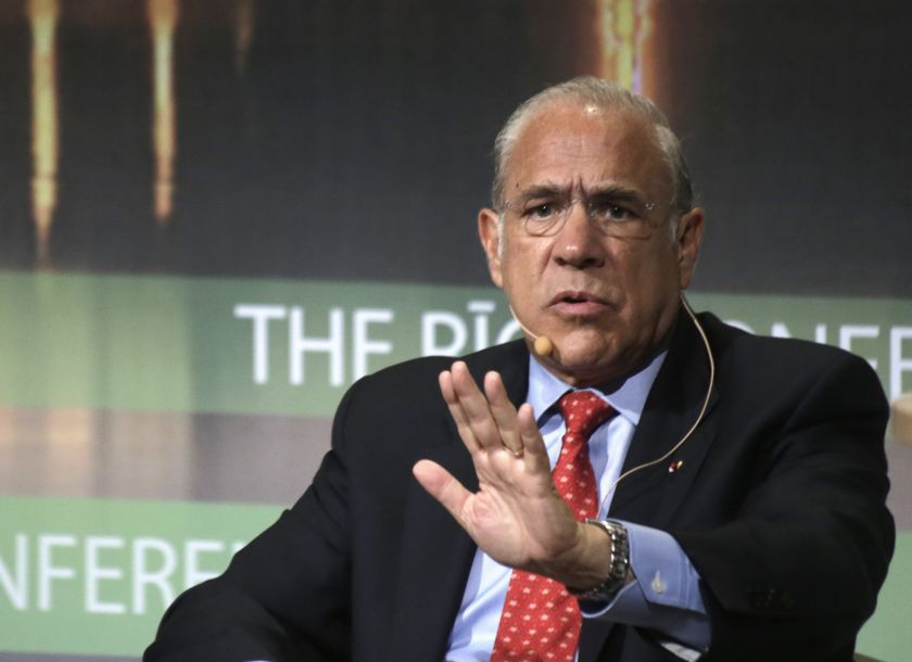 Secretary-General of the OECD Angel Gurria speaks during the Riga Conference 2014, in Riga September 12, 2014. u00e2u20acu2022 Reuters pic