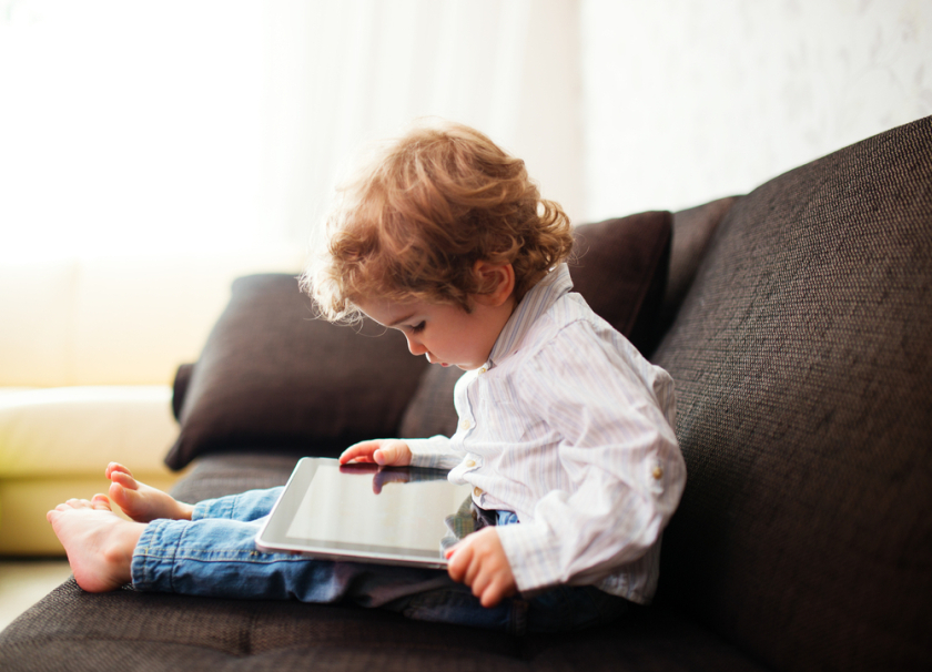 A recent report found that 31 per cent of US households with a tablet say that their kids play with it. u00e2u20acu201d AFP pic