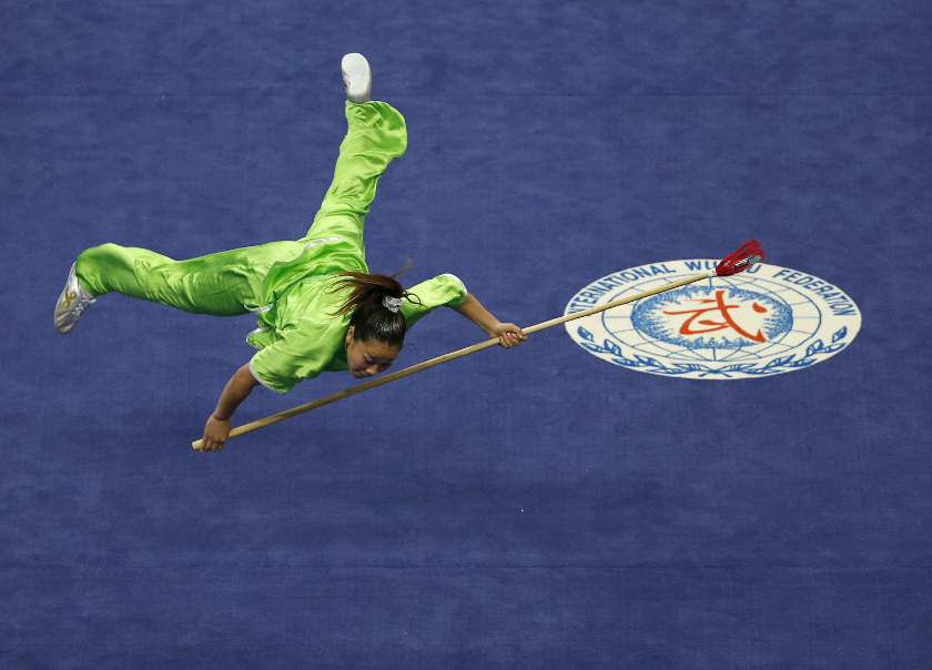 Japan's Keiko Yamaguchi competes in the women's qiangshu final during the wushu competition at the Ganghwa Dolmens Gymnasium, during the 17th Asian Games in Incheon, September 21, 2014. u00e2u20acu201d Reuters pic