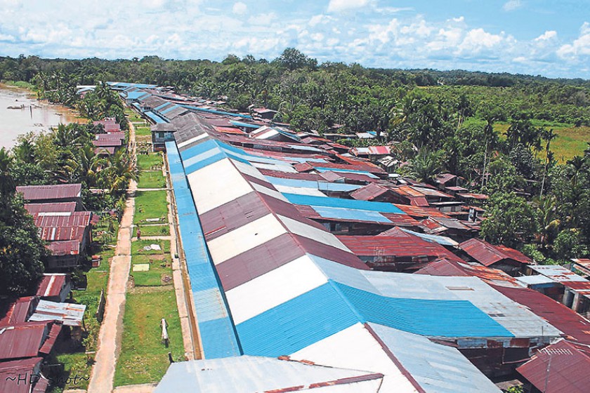 An aerial view of Long Panai, which is along the Tutoh-Apoh River in Baram, northern Sarawak. u00e2u20acu201d Malay Mail pic