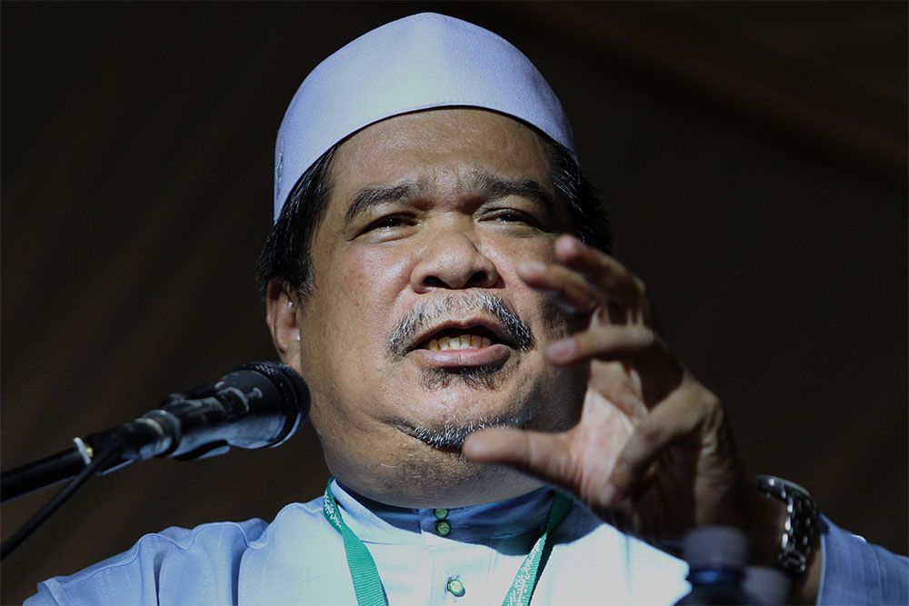 PAS deputy president Mohamad Sabu speaks at the party's general assembly in Johor, September 20, 2014. u00e2u20acu201d Picture by Yusof Mat Isa