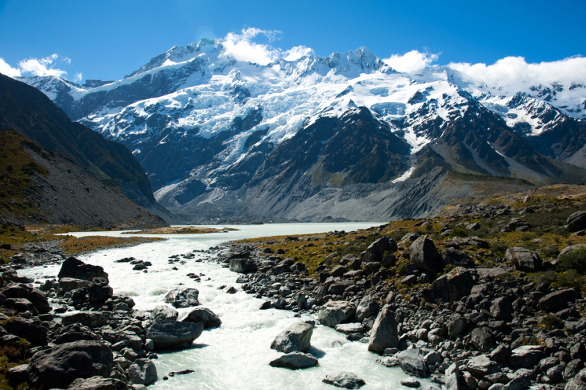 A glacier in Mount Cook National Park in South Island, New Zealand. u00e2u20acu201d AFP picn