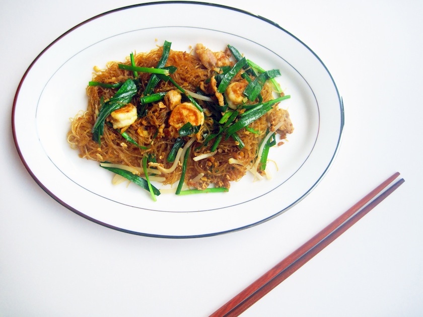 Glass noodles cook really quickly due to their ability to absorb moisture like a sponge. 