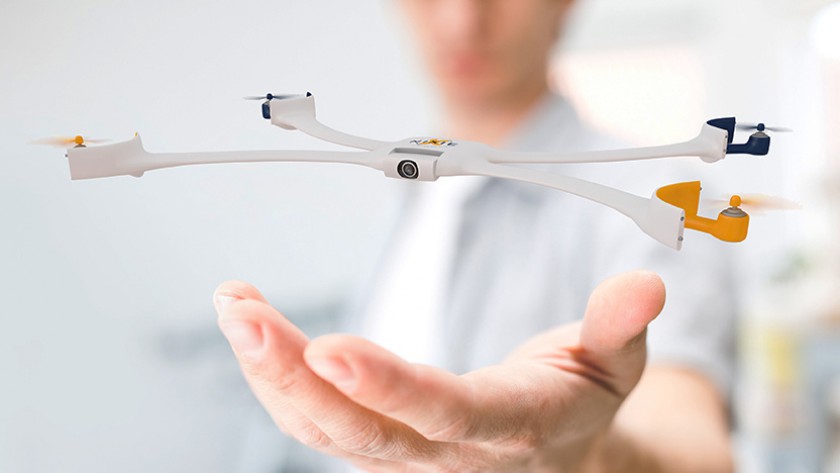 The worldu00e2u20acu2122s first flyable and wearable camera is competing for the Intel u00e2u20acu02dcMake it Wearableu00e2u20acu2122 prize. u00e2u20acu201d AFP Relaxnews pic