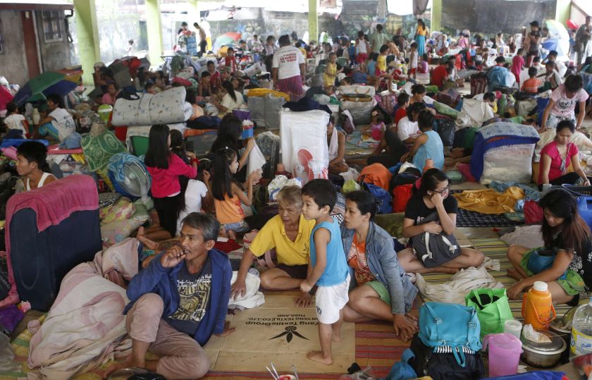 Residents take shelter at an evacuation centre for flood victims a day after tropical storm Fung-Wong inundated the Philippine capital Manila September 20, 2014. u00e2u20acu2022 Reuters pic 