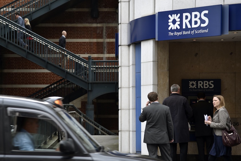People pass a branch of The Royal Bank of Scotland in central London August 27, 2014. u00e2u20acu201du00c2u00a0Reuters pic