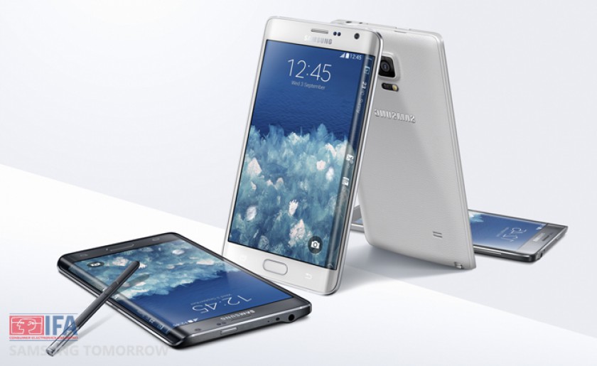 Samsung Galaxy Note Edge u00e2u20acu201d The world's first phablet with a curved edge display. u00e2u20acu201d AFP Relaxnews pic