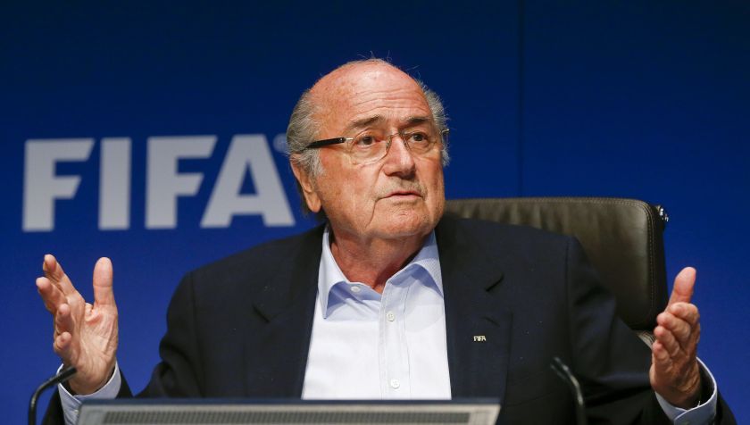 FIFA President Sepp Blatter gestures as he addresses a news conference after a meeting of the FIFA executive committee in Zurich September 26, 2014. u00e2u20acu2022 Reuters pic