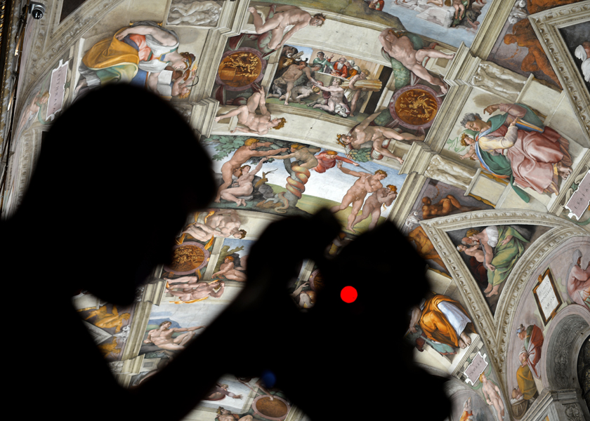 New lighting systems are being installed at the Sistine Chapel that would be enviromentally sound, October 30, 2014. u00e2u20acu201d AFP pic