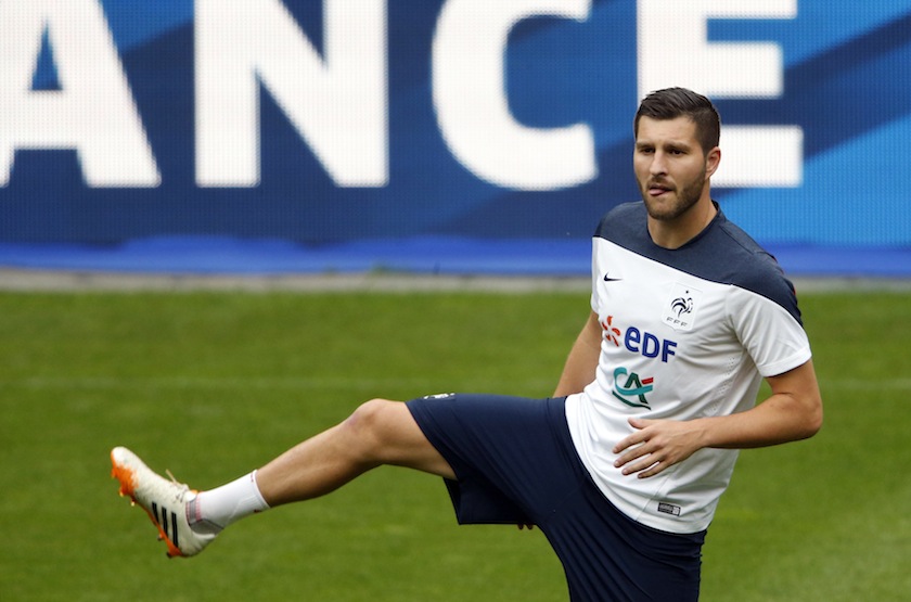 France's national team striker Andre-Pierre Gignac attends a training session at the Stade de France stadium in Saint-Denis, near Paris, October 10, 2014. u00e2u20acu201d Reuters pic
