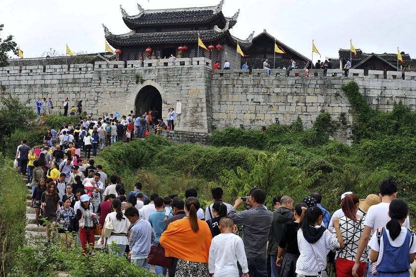 Tourists visit the Qingyan Ancient Town during the national day holiday, in Guiyang, Guizhou province, China, October 5, 2014. u00e2u20acu201d Reuters pic