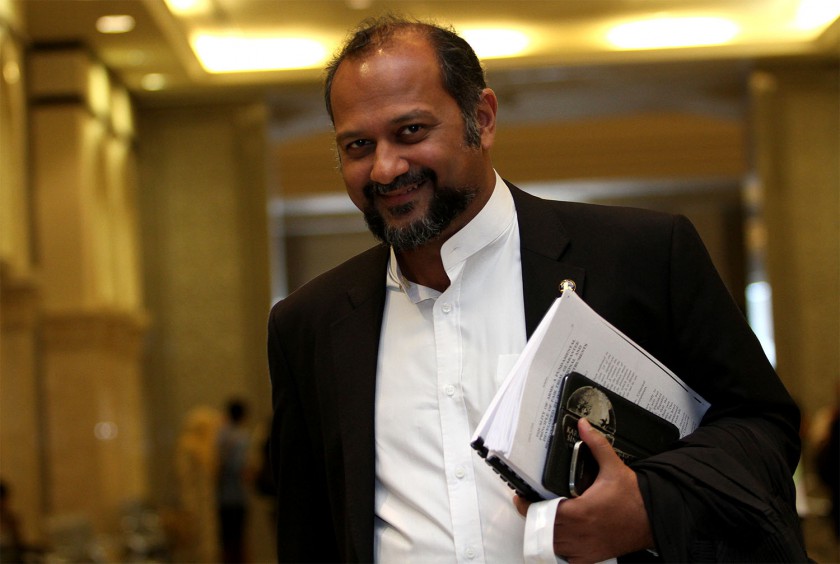 Counsel for Datuk Seri Anwar Ibrahim, Gobind Singh Deo leaves the Federal Court after the final appeal hearing was adjourned until the next day, at the Palace of Justice, Putrajaya, October 30, 2014. u00e2u20acu201d Pic by Yusof Mat Isa