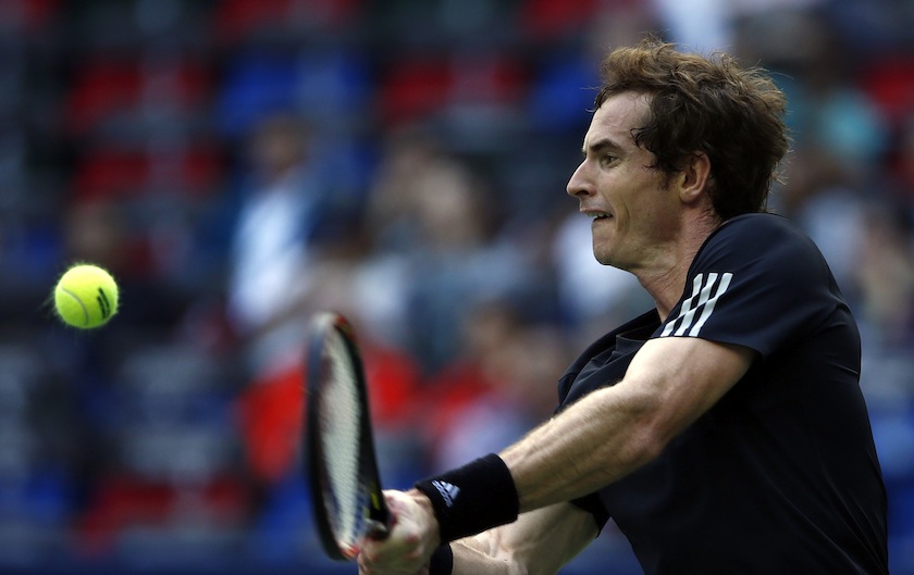Andy Murray of Britain returns a shot during his men's singles tennis match against David Ferrer of Spain at the Shanghai Masters tennis tournament in Shanghai October 9, 2014. u00e2u20acu201du00c2u00a0Reuters pic