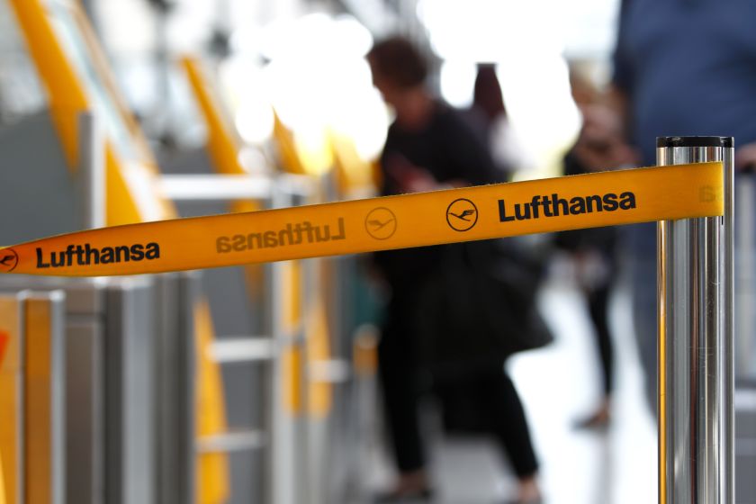 A barrier tape of German airline Lufthansa is seen at Munich airport October 21, 2014. u00e2u20acu201d Reuters pic