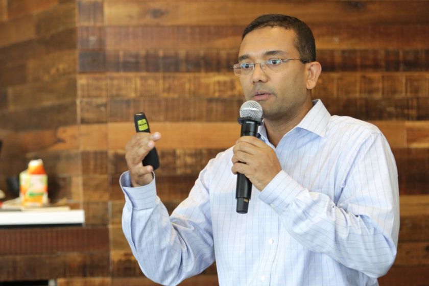 Sajith Sivanandan, MD of Google Malaysia said new research findings show that Asia is leading in global smartphone use. u00e2u20acu201d Picture by Choo Choy May 
