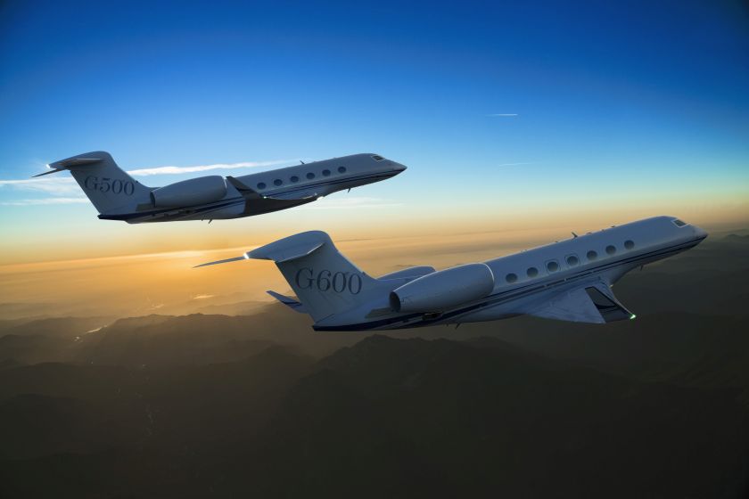 The Gulfstream G500 and G600 flying in formation. u00e2u20acu201d u00c2u00a9Paul Bowen/Josh Triplett/Bowen @AirToAir.net/Gulfstream Aerospace Corp 2014