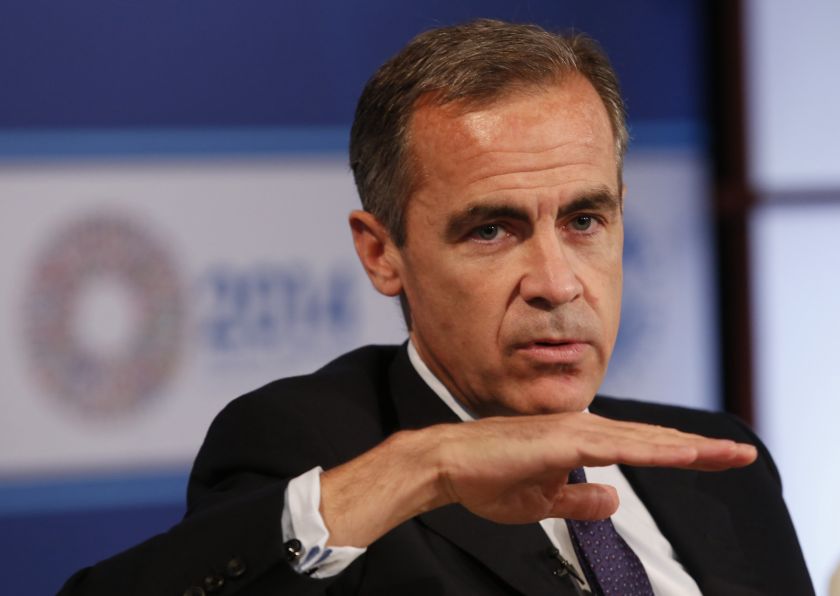 Bank of England Governor Mark Carney participates in a panel discussion during the IMF-World Bank annual meetings in Washington October 12, 2014. u00e2u20acu2022 Reuters pic