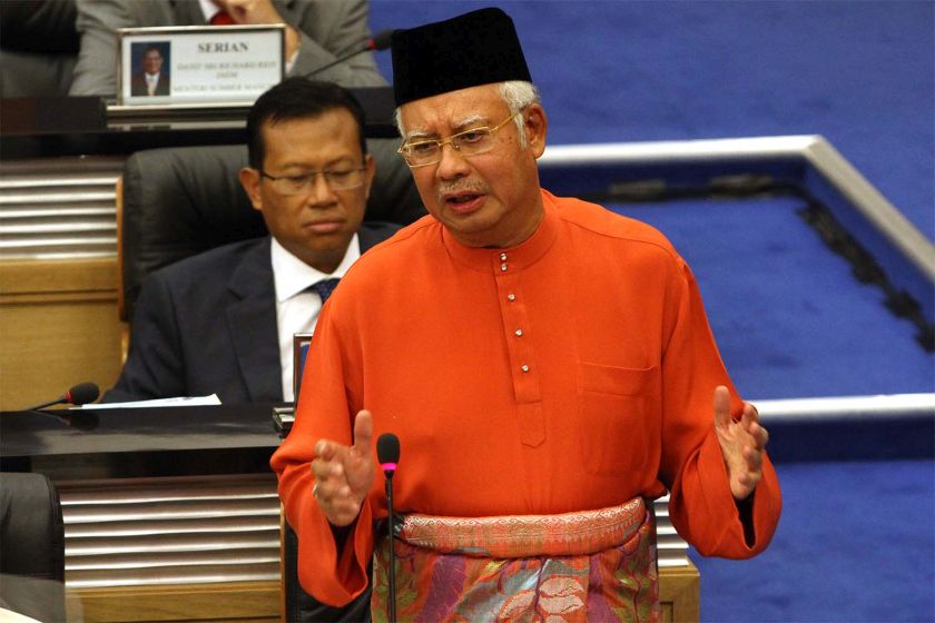 Prime Minister Datuk Seri Najib Tun Razak presents his 2015 budget in Parliament, October 10, 2014. u00e2u20acu201d Picture by Yusof Mat Isa