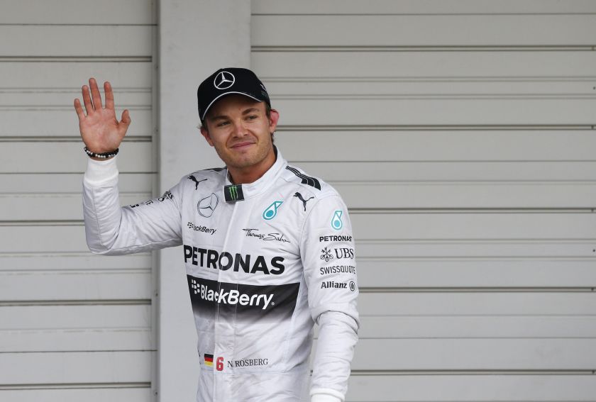 Mercedes Formula One driver Nico Rosberg of Germany waves to fans after winning pole position in the qualifying session of the Japanese F1 Grand Prix at the Suzuka Circuit October 4, 2014. u00e2u20acu2022 Reuters pic