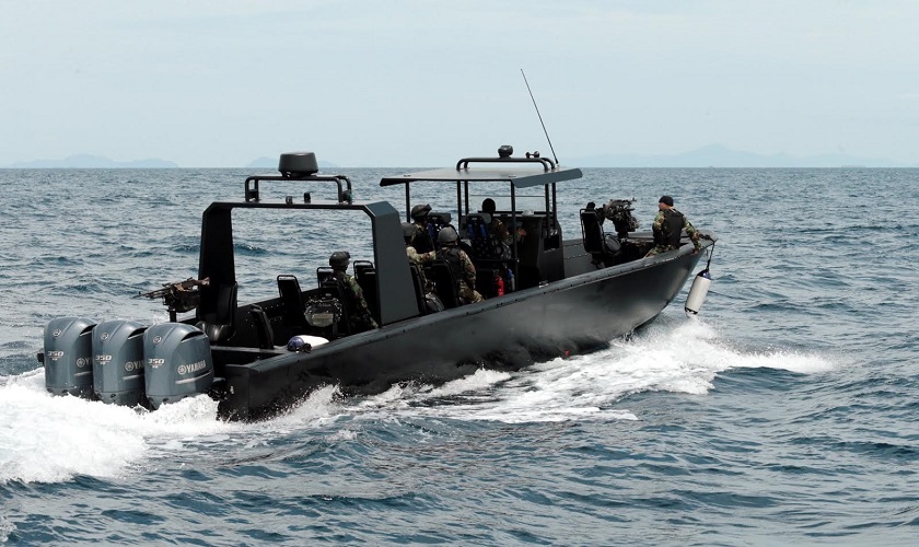 Security forces in the east coast of Sabah keep a vigilant watch on its porous borders. u00e2u20acu201d Picture by Julia Chan