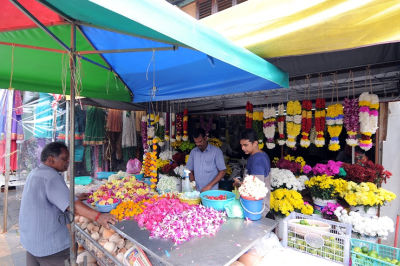 The shophouse behind this stall is also under the pilot sustainable housing project. 
