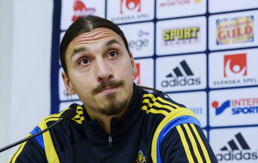 Sweden captain Zlatan Ibrahimovic attends a news conference at the Scandic Park Hotel in Stockholm October 7, 2014. u00e2u20acu2022 Reuters pic