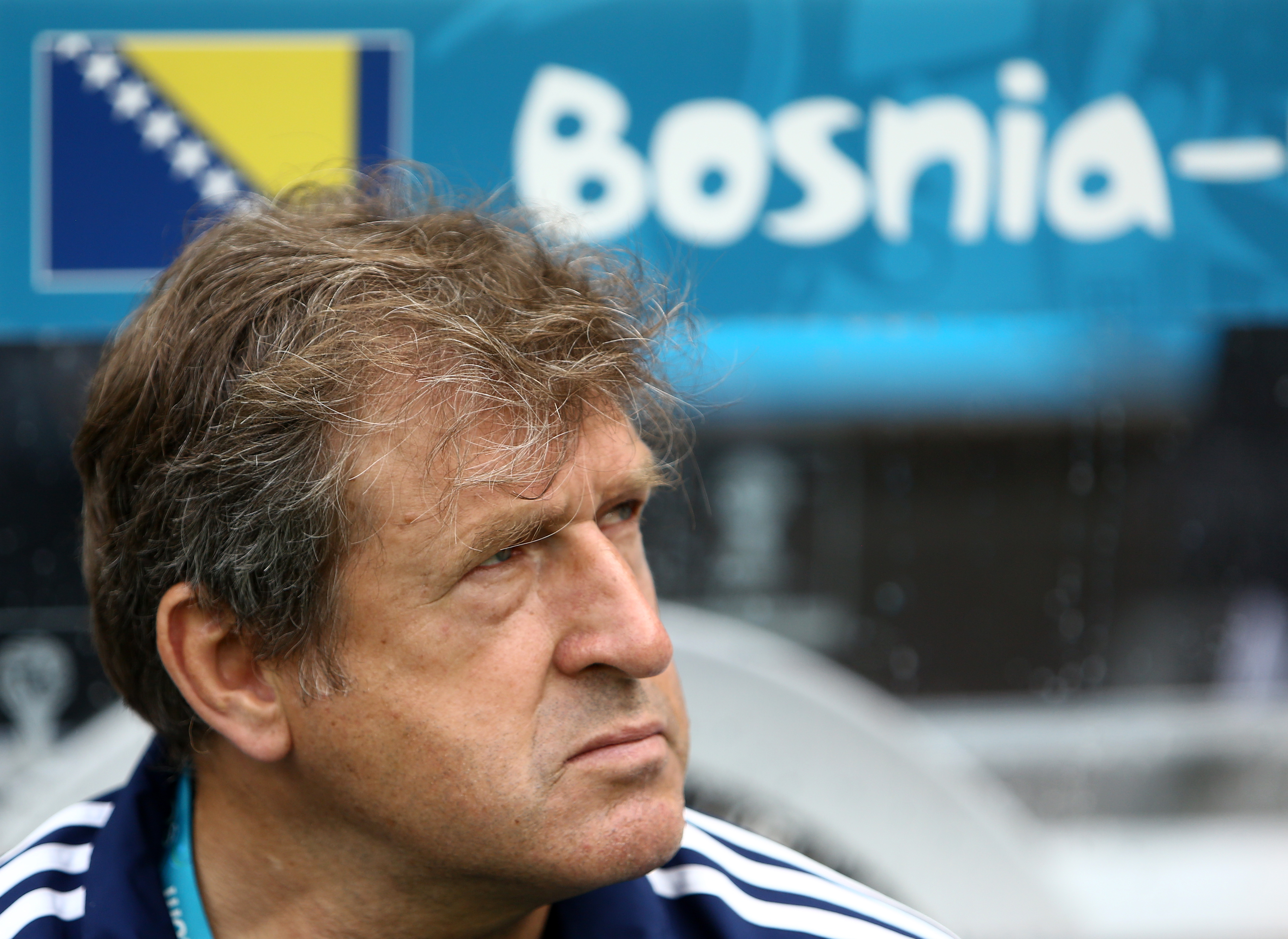 Bosnia-Herzegovina's coach Safet Susic looks on in Salvador during the 2014 FIFA World Cup on June 25, 2014. u00e2u20acu201d AFP pic