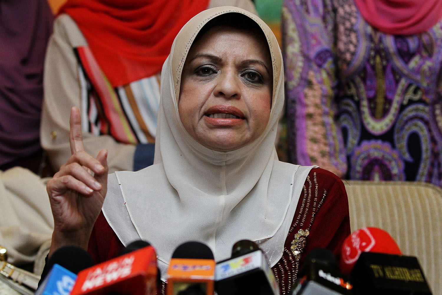 Umno Wanita Chief, Datuk Seri Shahrizat Abdul Jalil speaks to reporters during a press conference at the Seri Pacific Hotel in Kuala Lumpur, November 11, 2014. u00e2u20acu201d Picture by Yusof Mat Isa