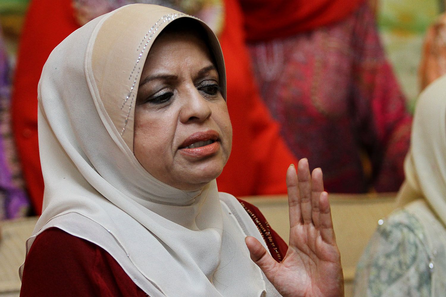 Umno Wanita Chief, Datuk Seri Shahrizat Abdul Jalil speaks to reporters during a press conference at the Seri Pacific Hotel in Kuala Lumpur, November 11, 2014. u00e2u20acu201d Picture by Yusof Mat Isa