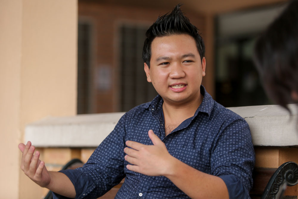 Vince Tan, Progressive University of Malaya secretary-general. — Picture by Choo Choy May