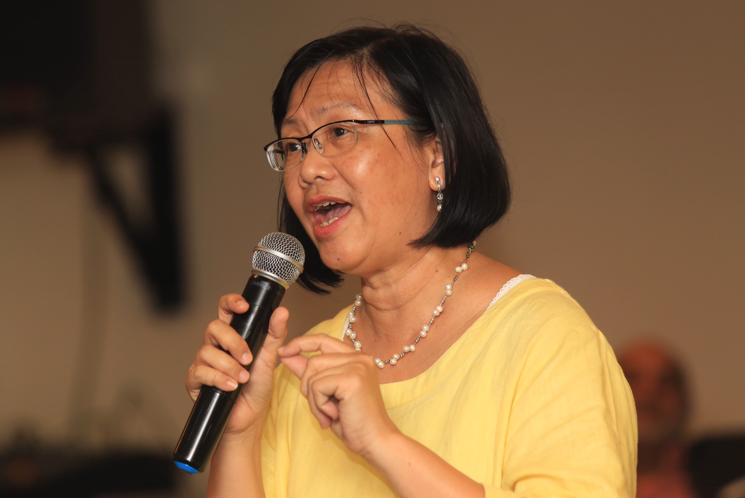 Maria Chin Abdullah speaks at the u00e2u20acu02dcGE13: Clean and Fair?u00e2u20acu2122 Bersih Forum, Kuala Lumpur, November 5, 2014. u00e2u20acu2022 Picture by Saw Siow Feng