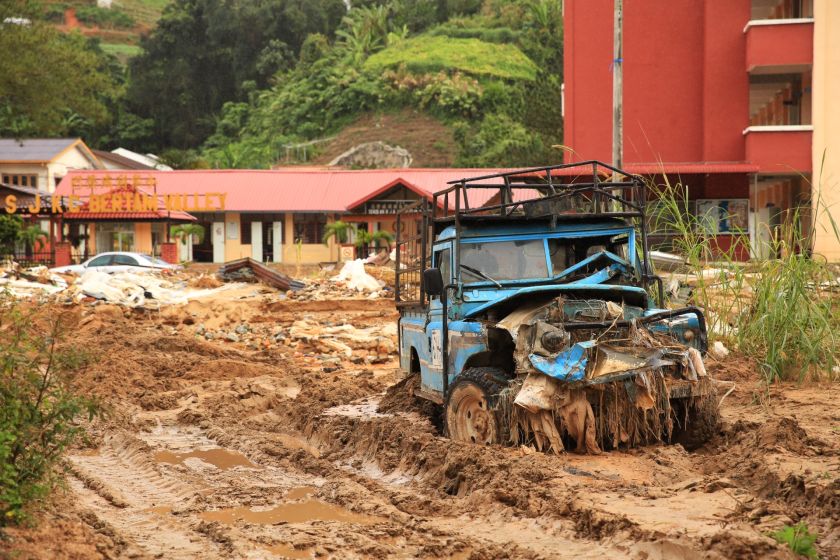The aftermath of a mudslide in Bertam Valley in Cameron Highlands is seen in this picture. u00e2u20acu201d Picture by Saw Siow Feng