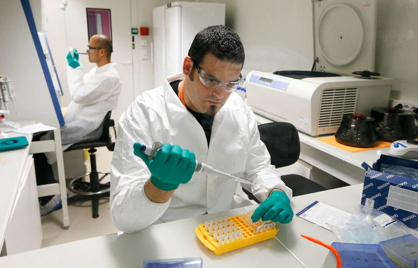 A researcher prepares DNA in a laboratory at the Bioaster Technology Research Institute in Lyon, November 1, 2014.  u00e2u20acu201d Reuters pic