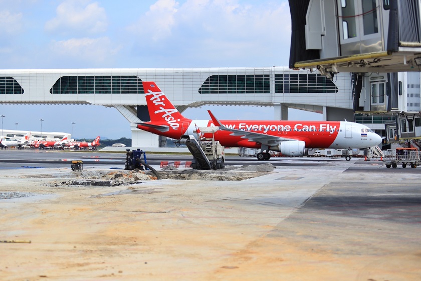 Recurring flooding and water ponding due to the depressions on aircraft parking aprons and taxiways has been widely reported at klia2, November 27, 2014. u00e2u20acu201d Picture by Saw Siow Feng