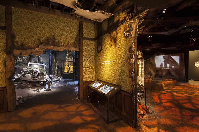 The ravages of war: ‘The experience is not intended to sanitise or minimise the scale of destruction the war wrought.’