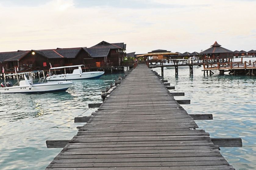 Mabul Island, a popular tourist destination and diving spot, is under the Esszone. u00e2u20acu2022 Malay Mail pic