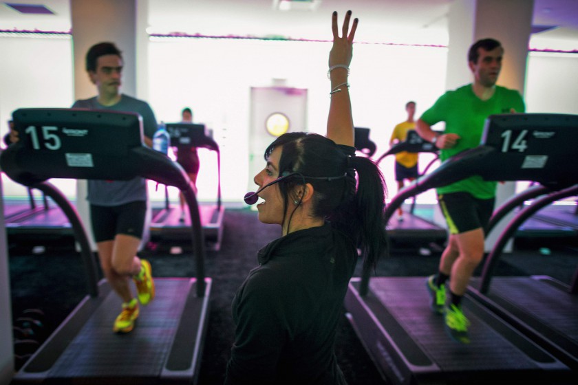 Jessica Desmond, an instructor at the Mile High Run Club (MHRC), leads a class in a Manhattan borough of New York November 14, 2014. u00e2u20acu201d Reuters pic