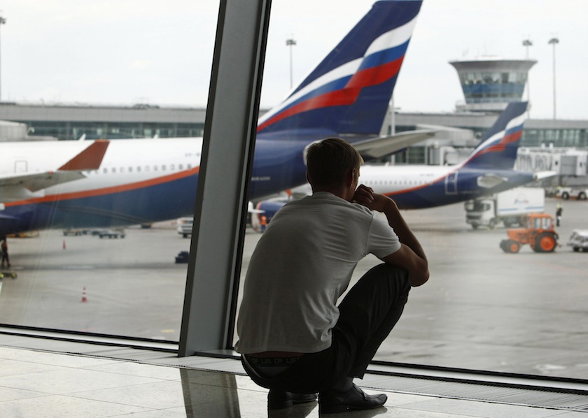 A man waits in the transit zone of terminal F at Sheremetyevo airport in Moscow in this July 12, 2013 file photo.u00c2u00a0u00e2u20acu201d Reuters pic