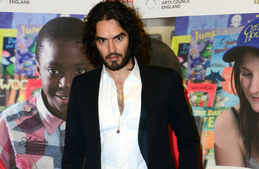 English comedian Russell Brand has hit the headlines recently because of his political views. u00e2u20acu201d Cover Media pic