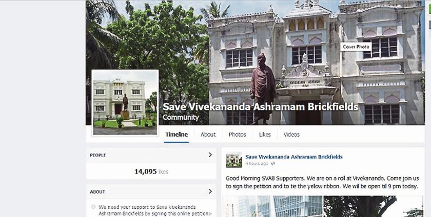 Members of the public have been campaigning online through the Save Vivekananda Ashram Facebook page.