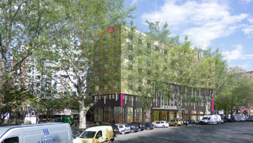 Generator Paris will open in what was once a derelict, office building and will include a range of en-suite dorms, private rooms and luxury penthouse apartments. u00e2u20acu201d AFP pic
